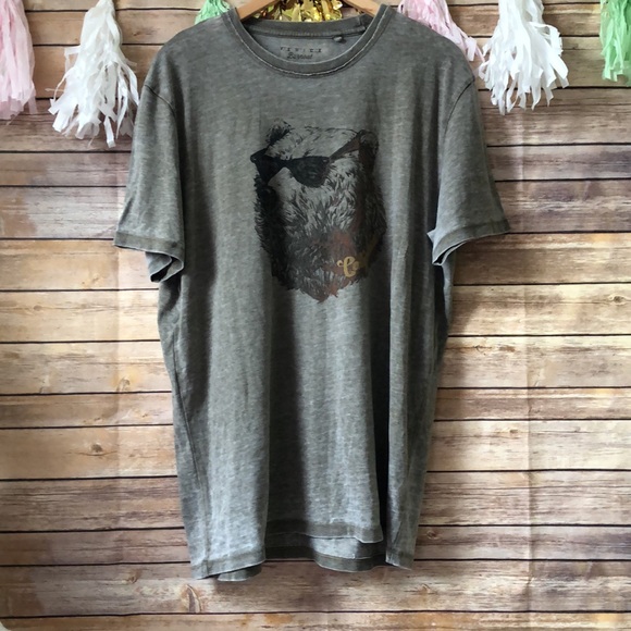 Lucky Brand Other - Lucky brand Venice burnout bear graphic tee XL